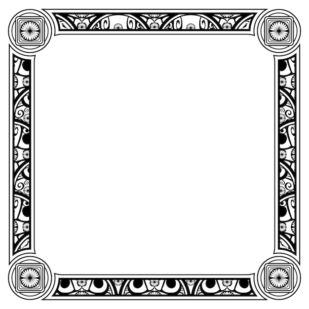 Ornament frames can be for wedding invitations, book covers or others