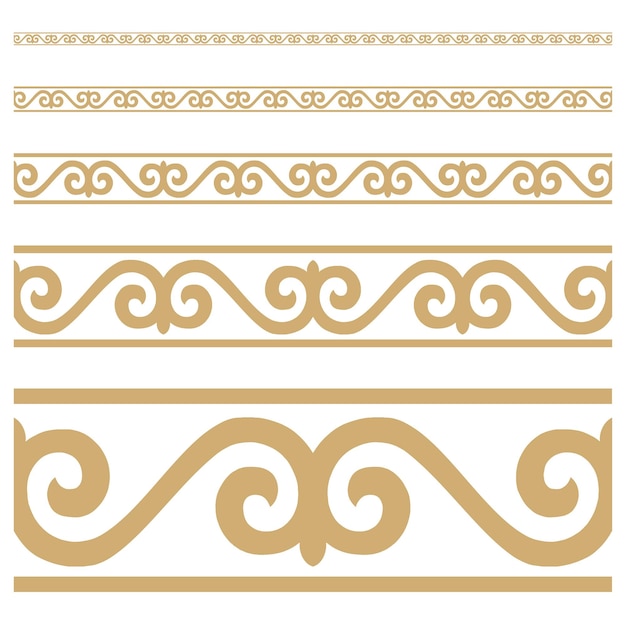 Vector ornament of kazakh