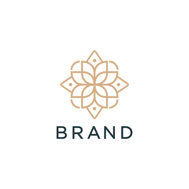Ornament-logo-ontwerpen Vector universele bloem-logo-ontwerpen