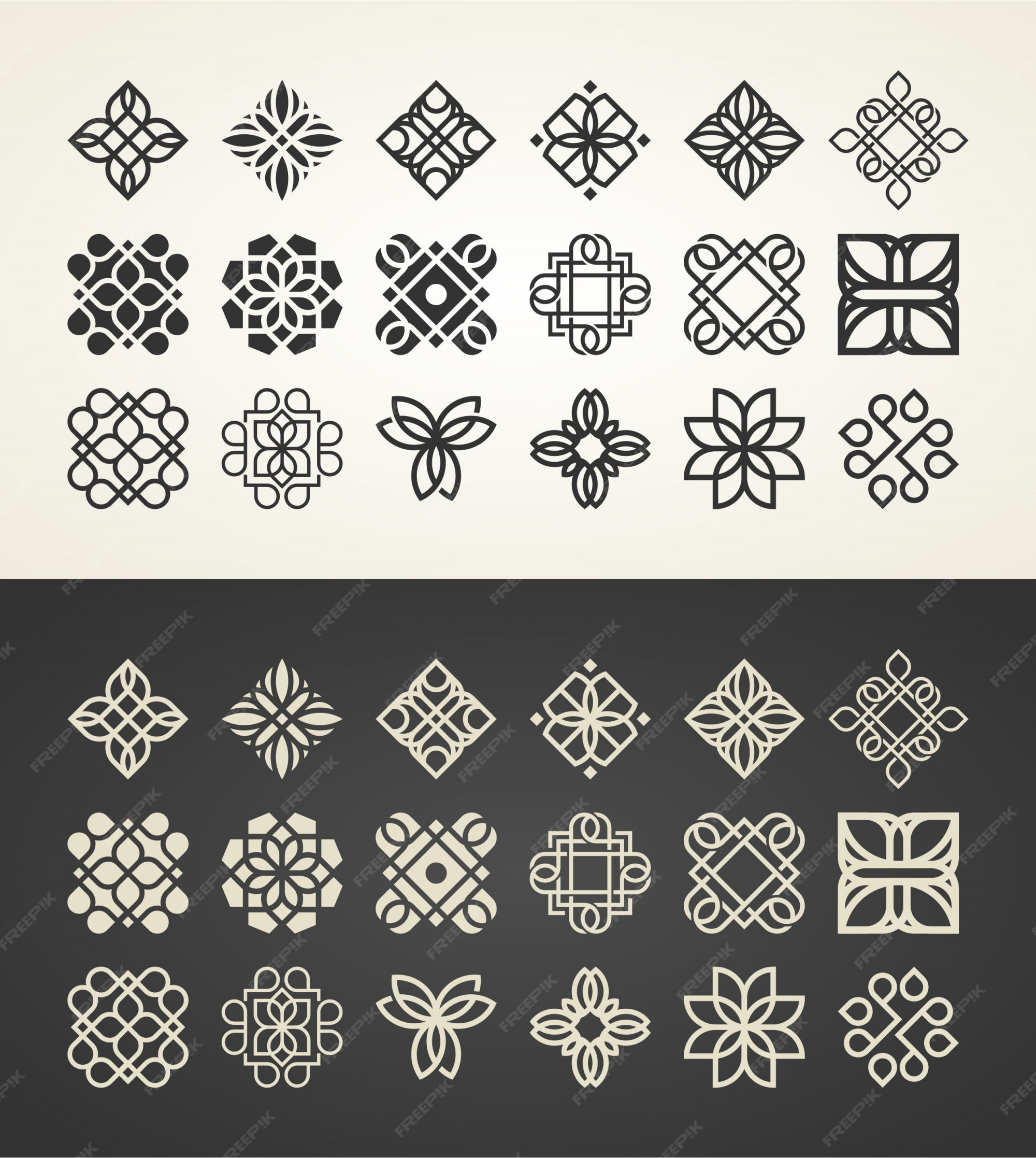 Premium Vector | Ornament logo template