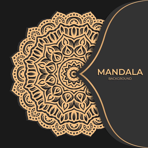 Ornament luxe mandala achtergrond