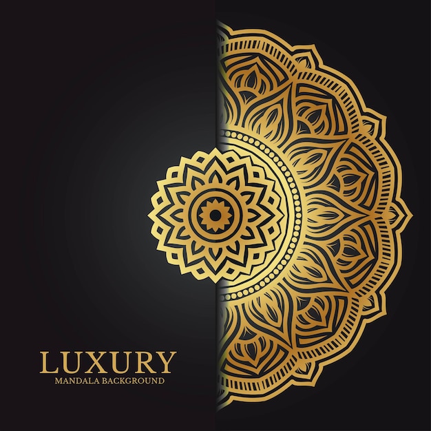 Ornament luxe mandala achtergrond