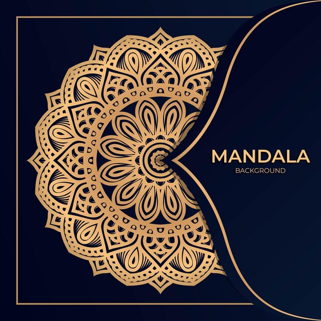 Ornament luxe mandala achtergrond