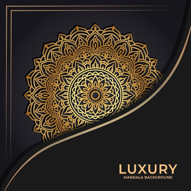 Ornament luxe mandala achtergrond