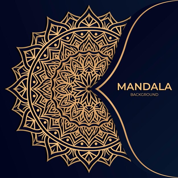 Sfondo di mandala di lusso ornamento