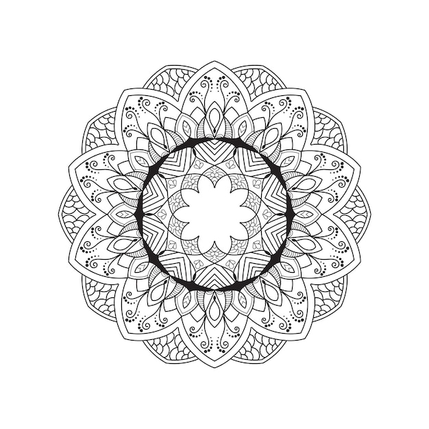 Ornament mandala coloring book