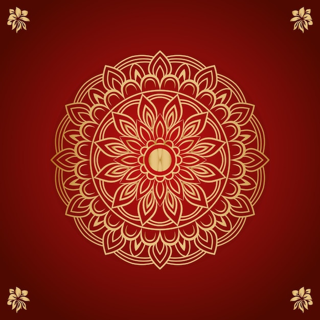 Ornament mandala tekening vector