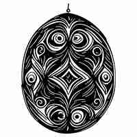 Vector ornament pattern black doodle ramadan symbol illustration draw