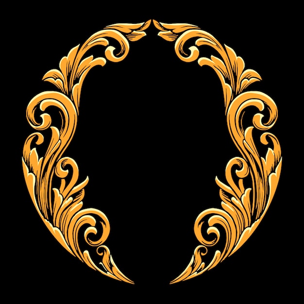 Ornament rond frame