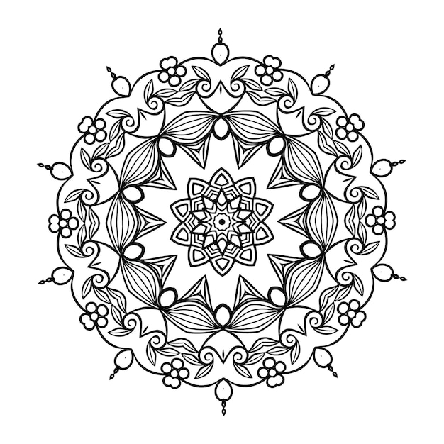 Ornament ronde set met mandala Geometrisch cirkelelement gemaakt in vector