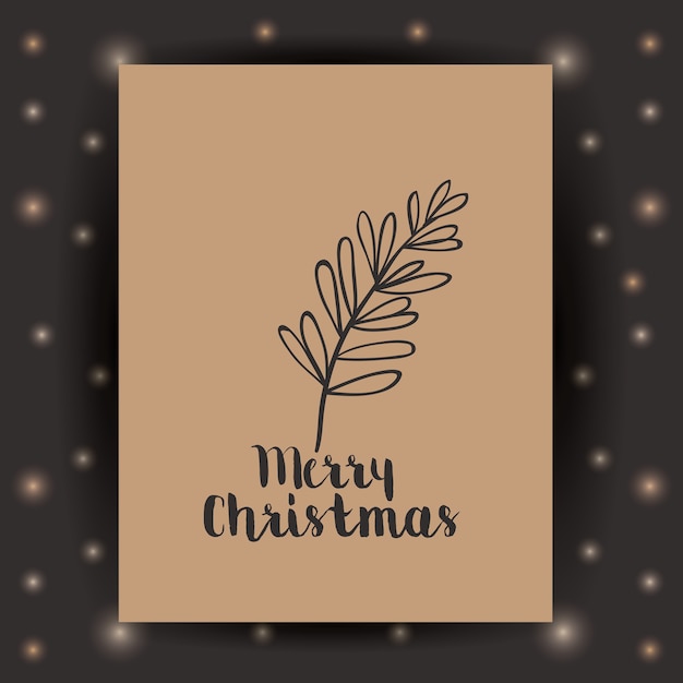 Vector ornament rustic leaf and frame icon