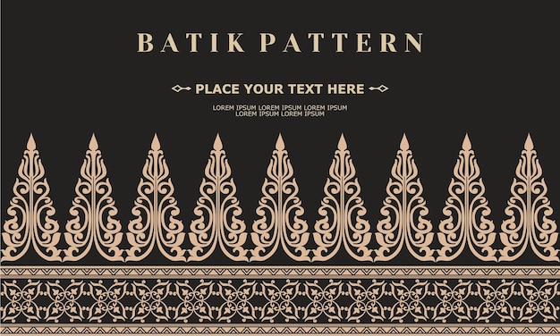 ornament vector patroon traditioneel ontwerp batik patroon