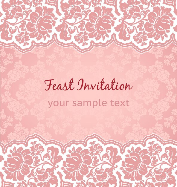 Vector ornamental background, frame