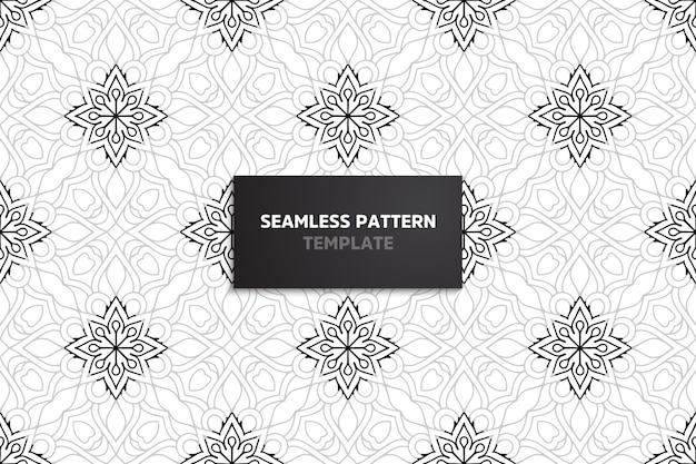 Ornamental beautiful seamless pattern with mandala.