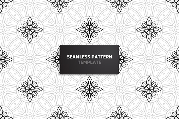 Ornamental beautiful seamless pattern with mandala.