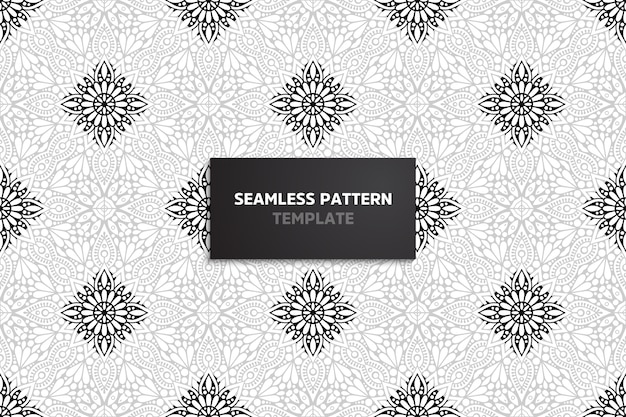 Ornamental beautiful seamless pattern with mandala.