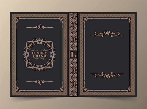 Ornamental book cover design