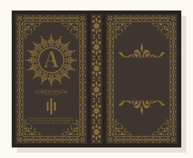 Ornamental book cover design