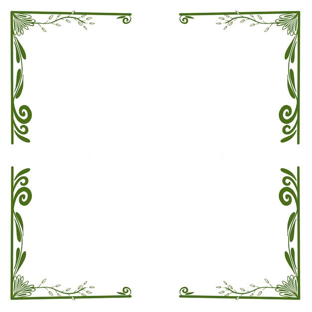 Vector ornamental border hand drawn