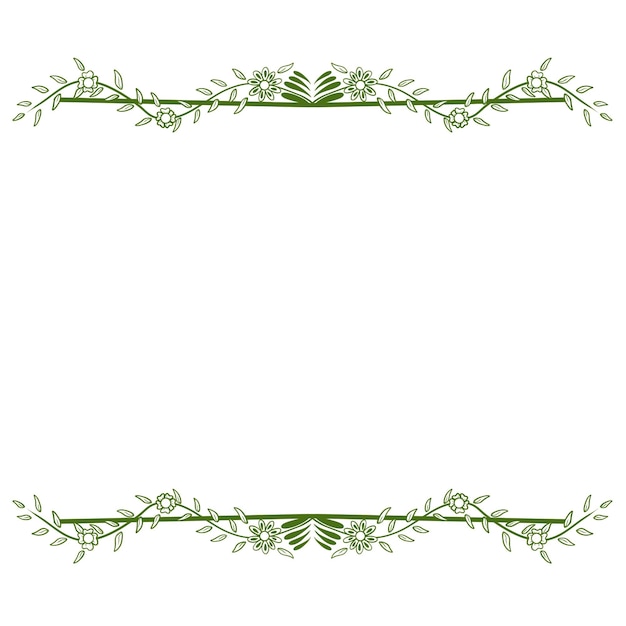 Vector ornamental border hand drawn