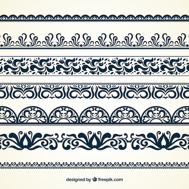 Vector ornamental borders