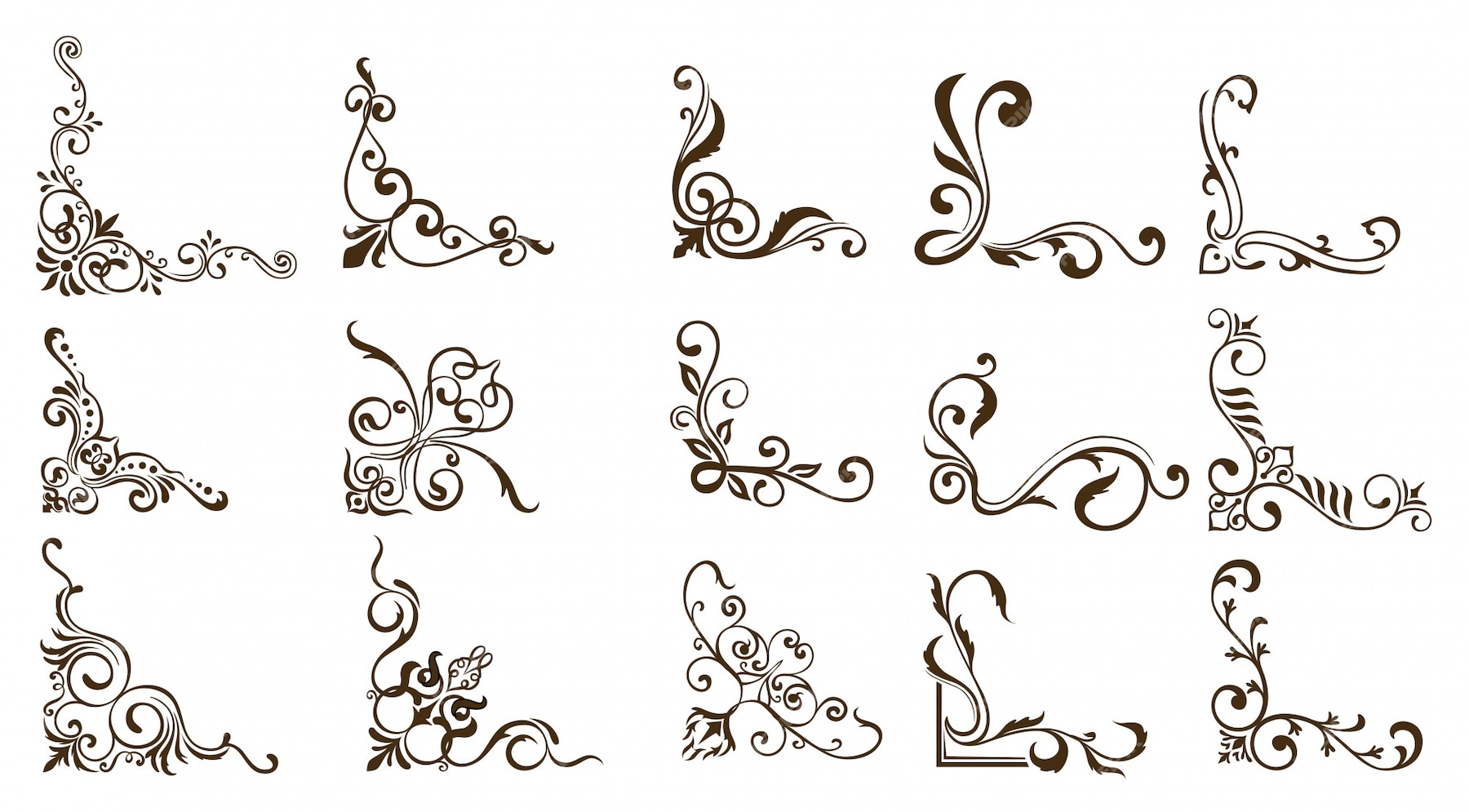 Premium Vector | Ornamental borders