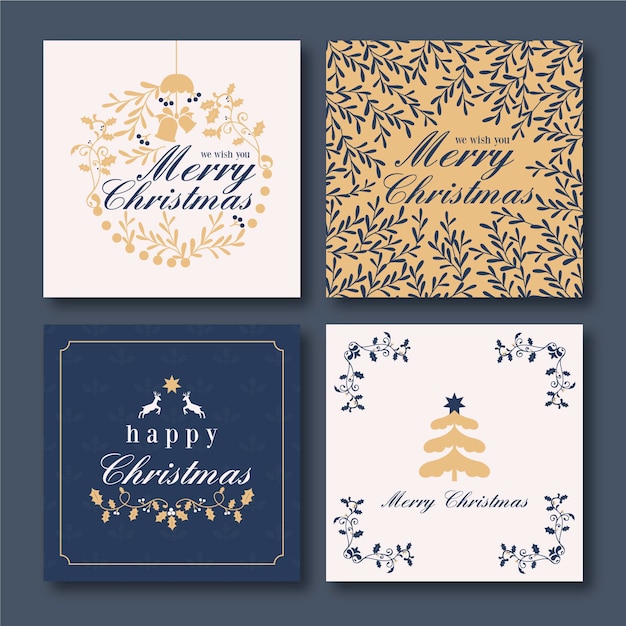 Ornamental christmas cards collection