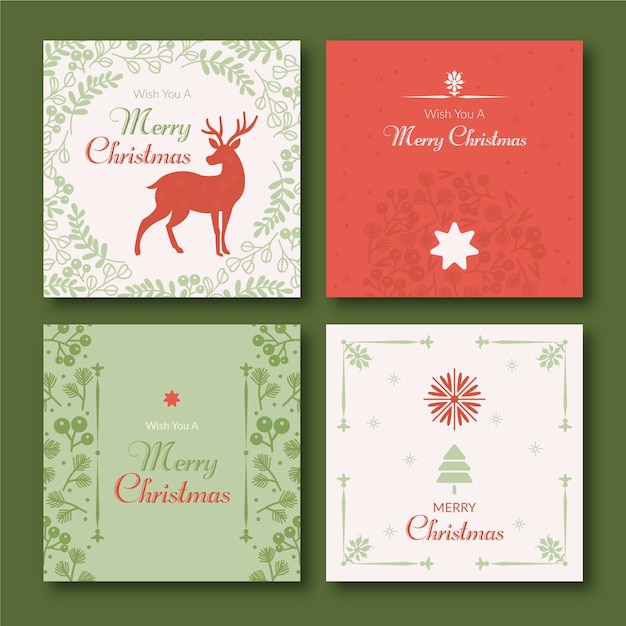 Ornamental christmas cards collection