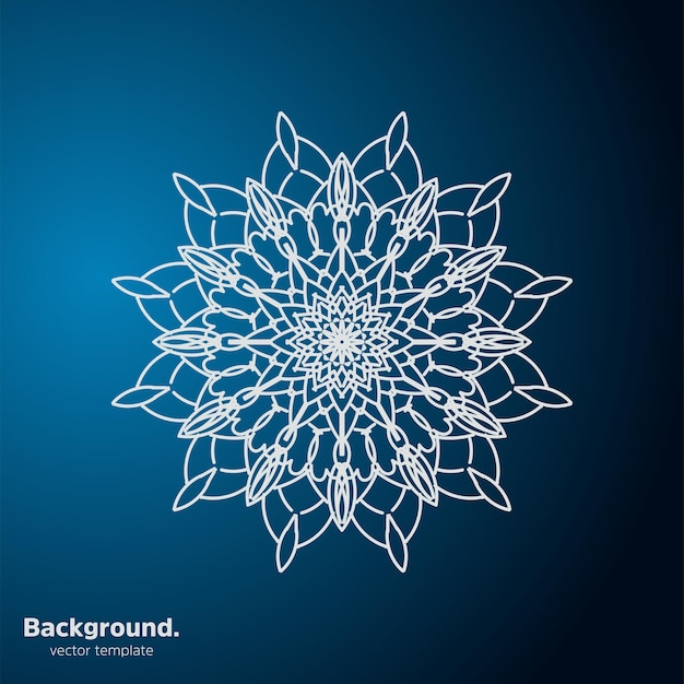 ornamental creative mandala design background with floral shape