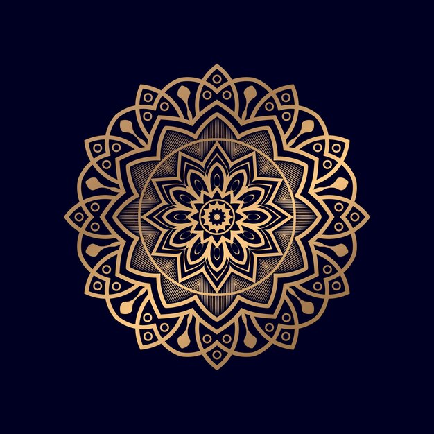 Декоративный декоративный элемент в дизайне мандалы в форме круга