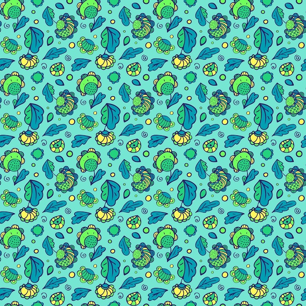 Ornamental floral seamless pattern for design and textile