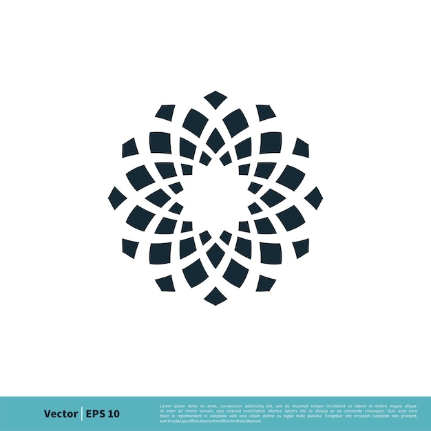 Ornamental Flower Icon Vector Logo Template Illustration Design Vector EPS 10