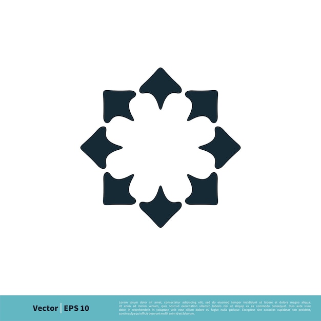 Ornamental Flower Icon Vector Logo Template Illustration Design Vector EPS 10