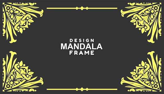 Ornamental frame decoration border design Vector