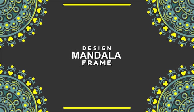 Ornamental frame decoration border design Vector