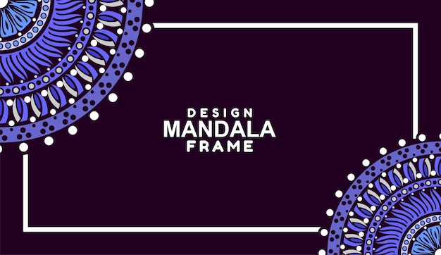 Ornamental frame decoration border design vector