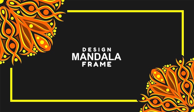 Ornamental frame decoration border design Vector
