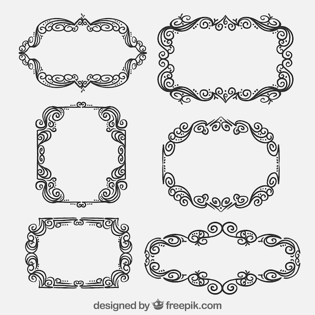 Вектор Коллекция декоративных рамок