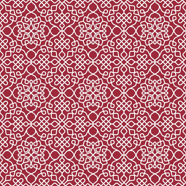 Ornamental geometric seamless pattern