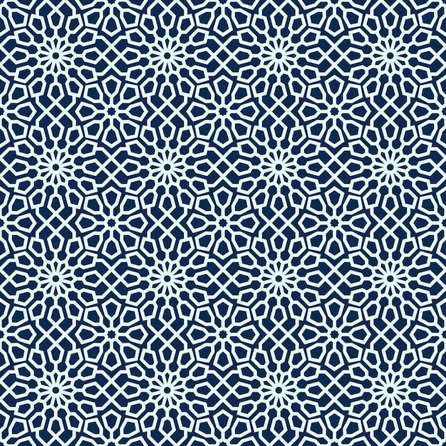 Ornamental geometric seamless pattern