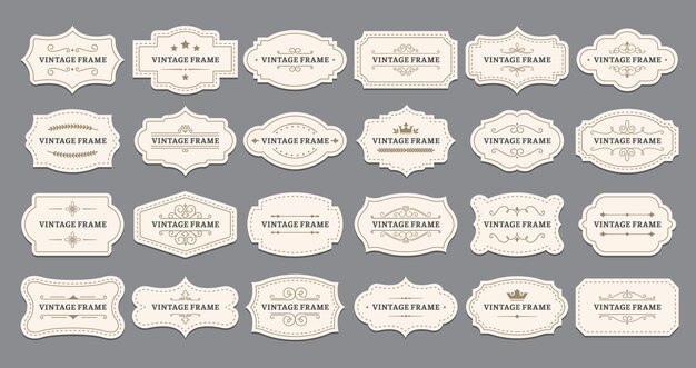 Ornamental Label Frames.