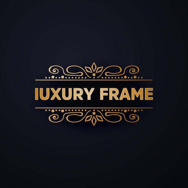 Ornamental luxury frame