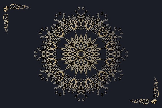 Vector ornamental luxury mandala pattern background design