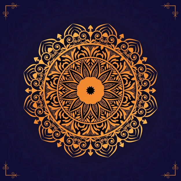 Ornamental mandala arabesque background design premium vector