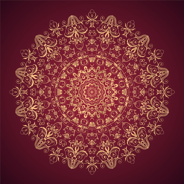 Ornamental mandala decorative luxury pattern elegant pattern background vector