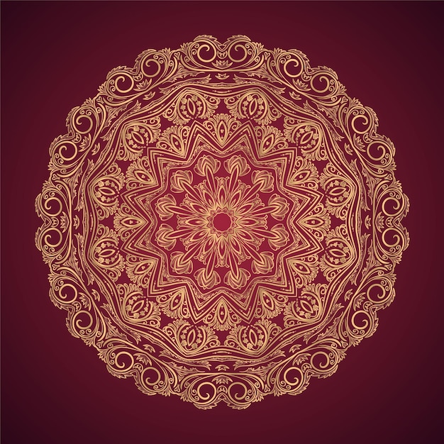 Ornamental mandala decorative luxury pattern elegant pattern background vector