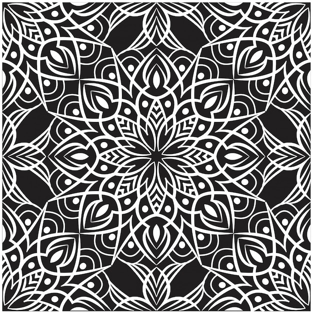 Ornamental mandala design abstract background. seamless pattern