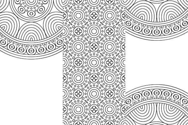 Ornamental mandala design background outline