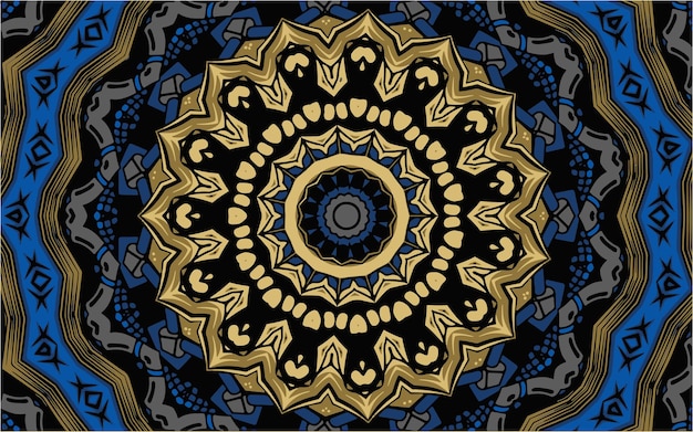 Ornamental mandala design background in traditional oriental style