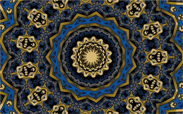 Ornamental mandala design background in traditional oriental style